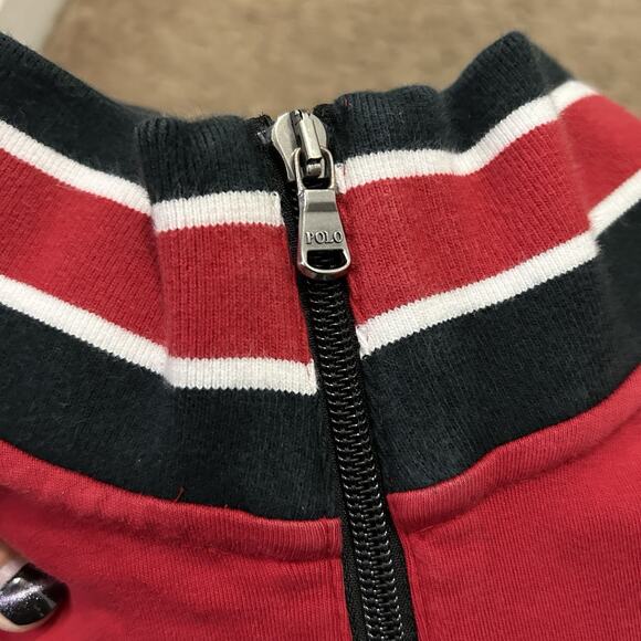 Polo Ralph Lauren Mens Jacket Size Large Stadium P-Wing Red Fading - Picture 8 of 8